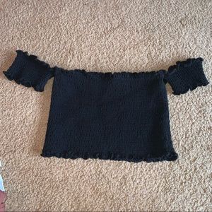 off the shoulder crop top
